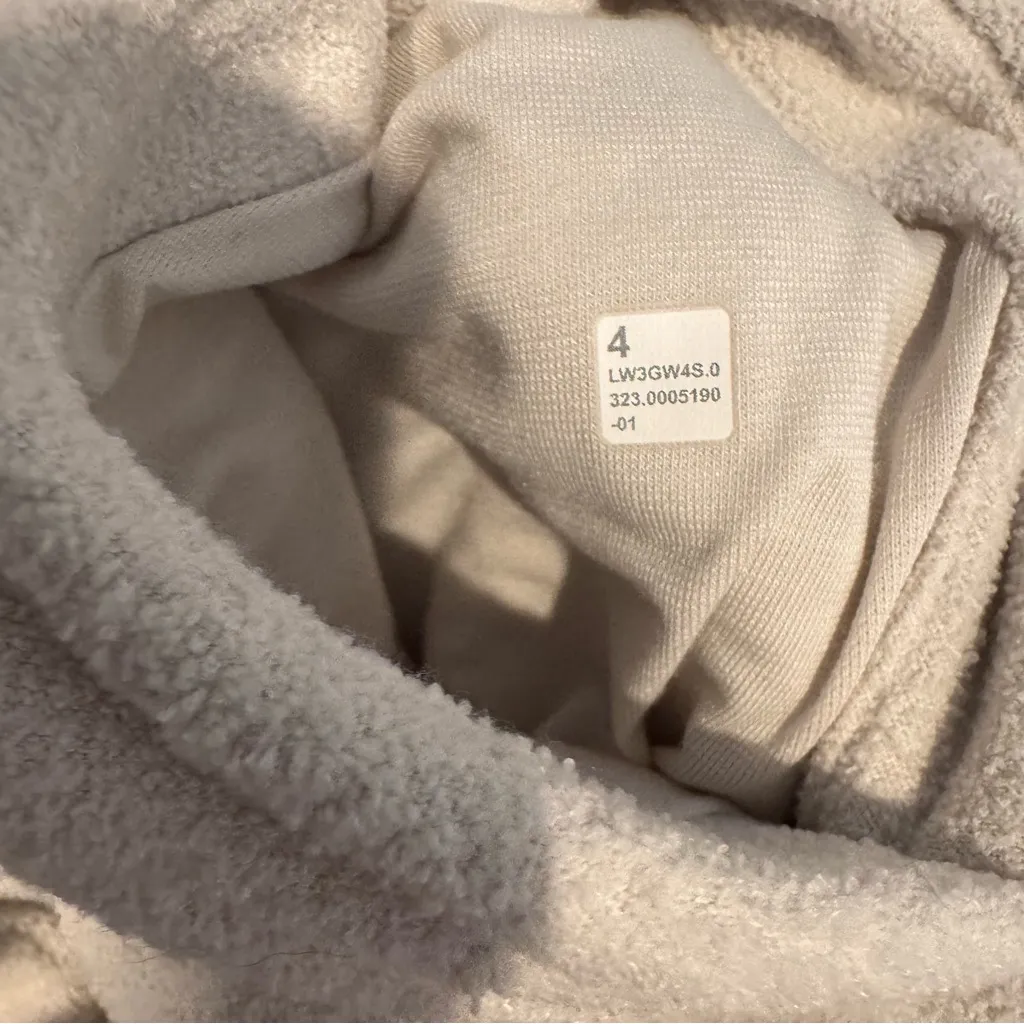 Lululemon Looped Terry Fleece in Bone Full Zip Up Size 4 - Image 7