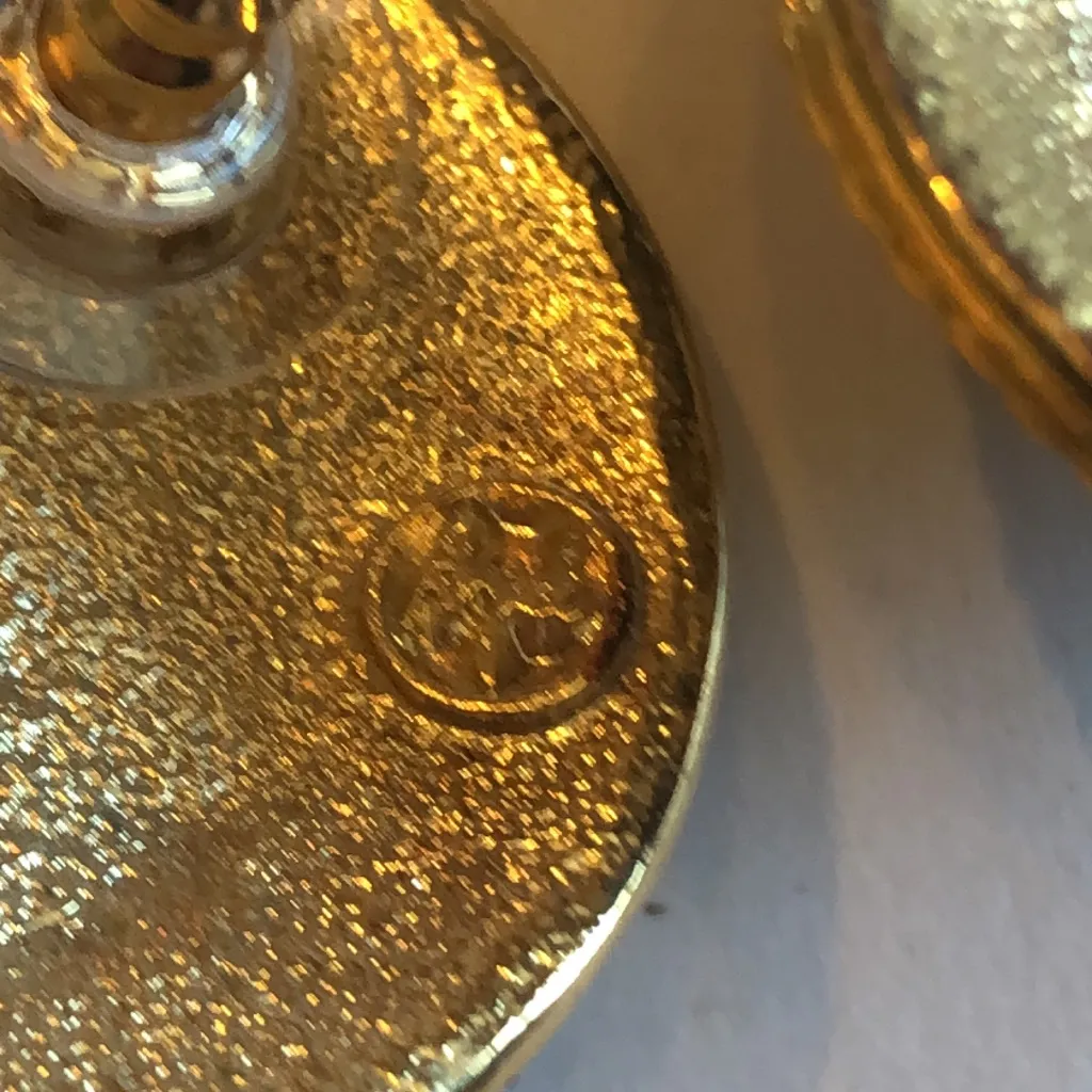 Angel Brand Elegant Green Blue Enamel Gold Tone Faux Pearl Earrings - Image 6