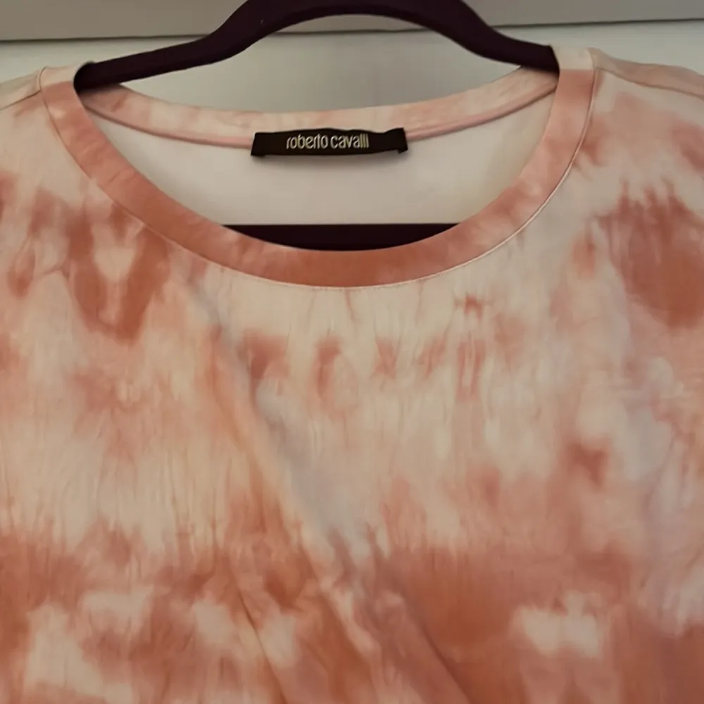 🆕 Roberto Cavalli | Pink Tie Dye Cinched Dress Size 38 - Image 3