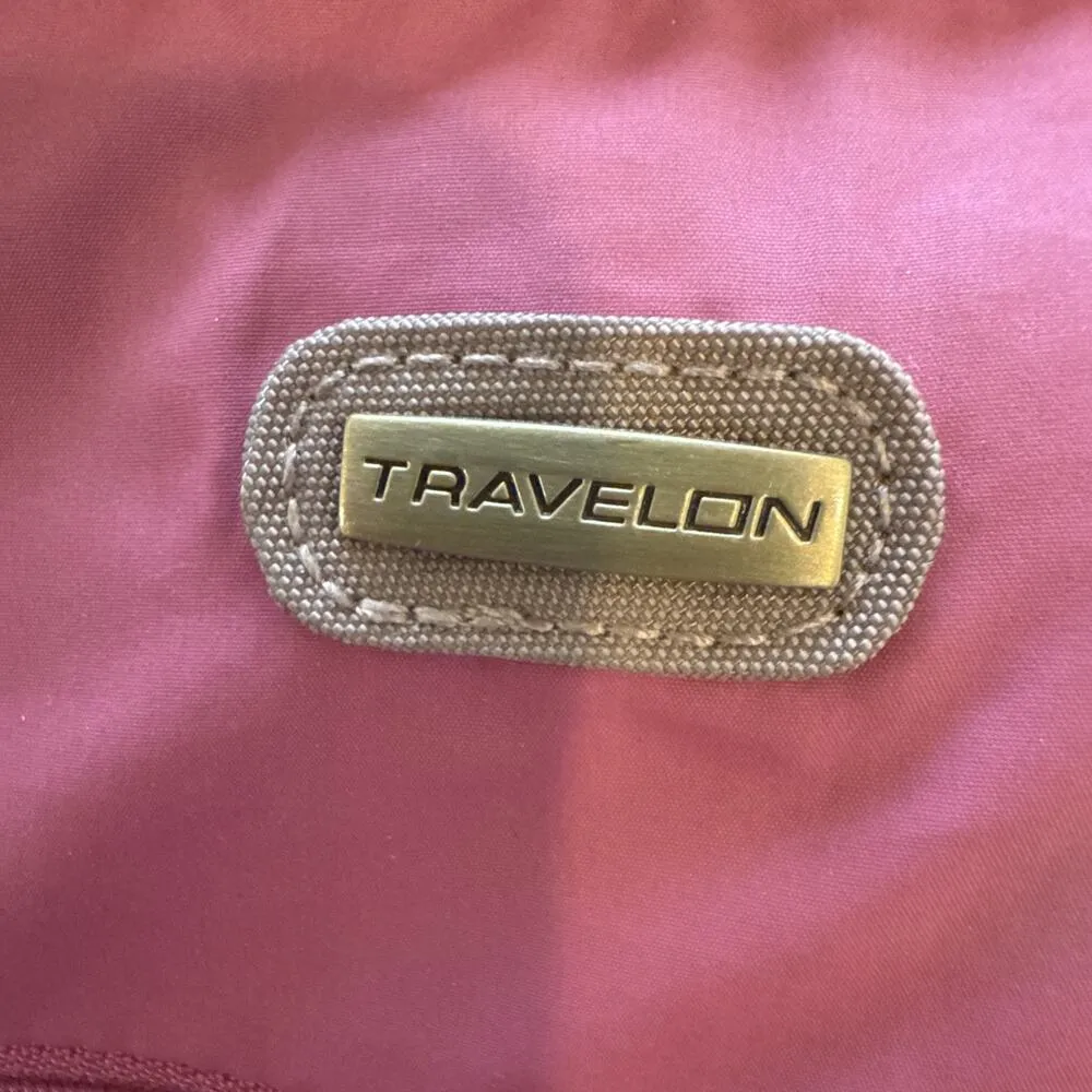 Travelon Anti-Theft Signature Slim Backpack Sable Brown RFID Pockets Organizer - Image 12