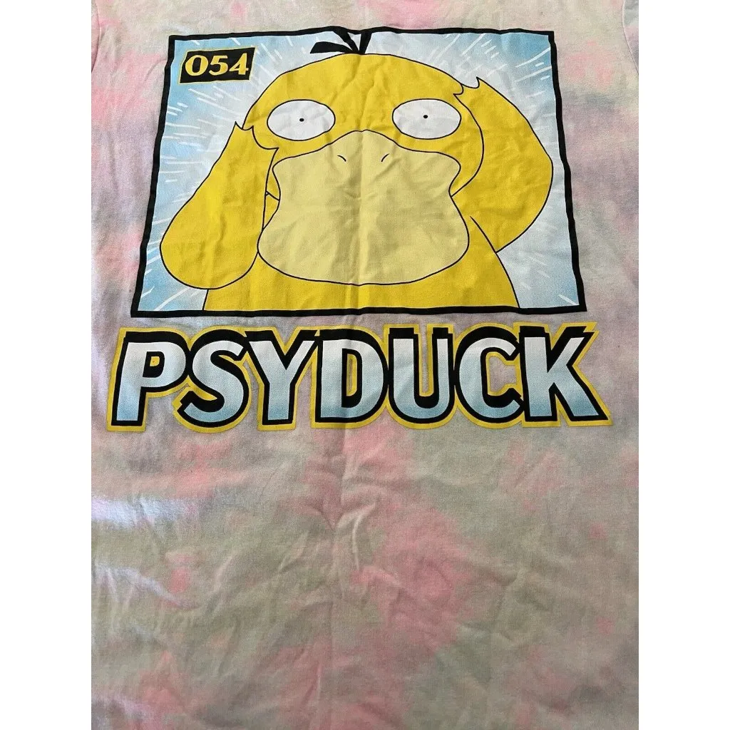 Pokemon T Shirt Shirt Size 3X Psyduck Duck‎ Tye Dye Colorful Cartoon 2021 - Image 7
