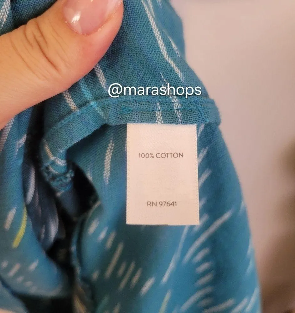 J. Jill Ikat Hi Low Cotton Dress - Image 7