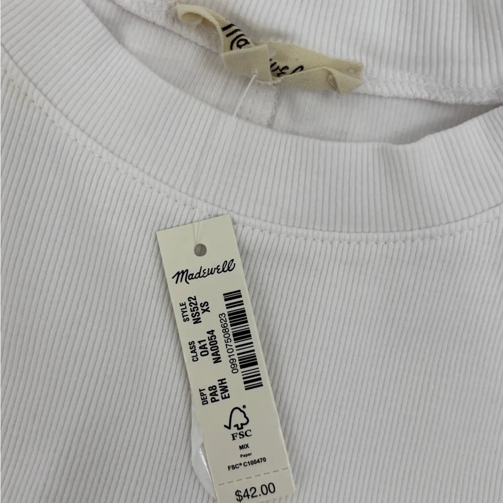 Madewell (Re)generative Cotton Ribbed Crewneck Tee - Image 2