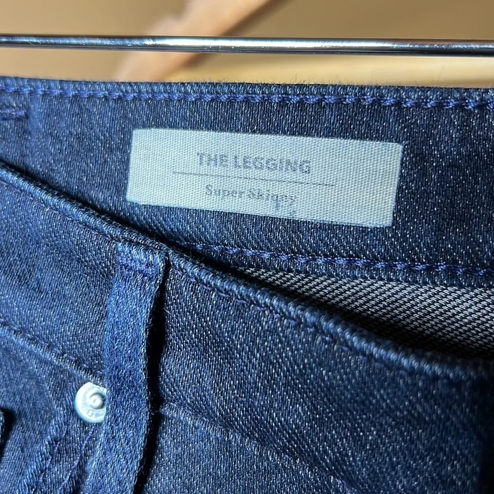 AG Adriano Goldschmied Knit Luxe Denim The Legging Super Skinny Size 27R - Image 8