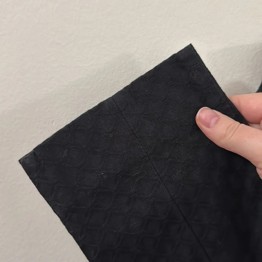 Anthropologie Cartonnier Charlie Ankle black Faux leather trim pants size 2 Blue - Image 8