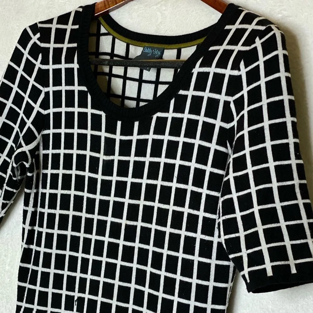 Gabby Skye Geometric Print Sweater Dress - Image 4