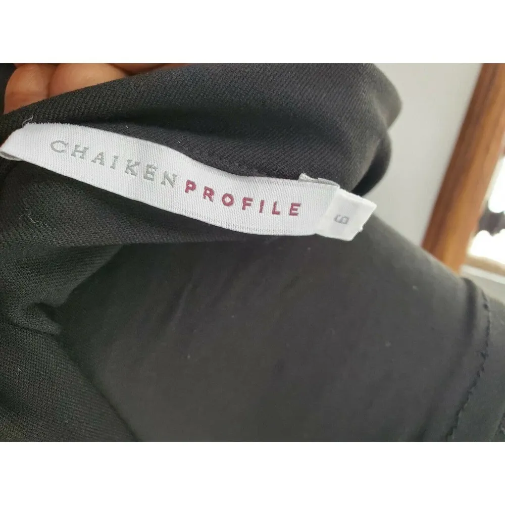 Chaiken Profile Women's Black Polyester Sleeveless V - Image 10