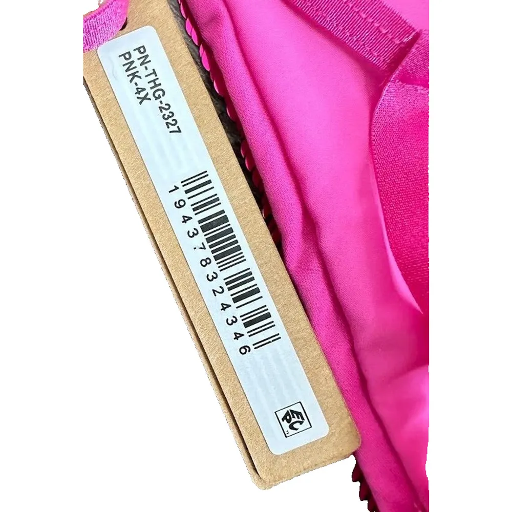 Skims Hot Pink Sequin Swim String Thong Bikini Bottom Size 4X - Image 3