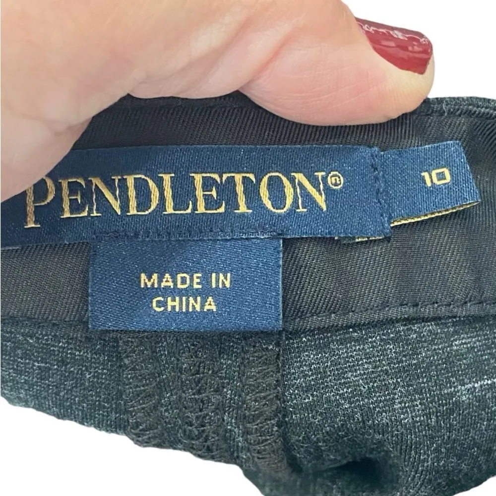 PENDELTON Dark gray side zip pants Size 10 - Image 3