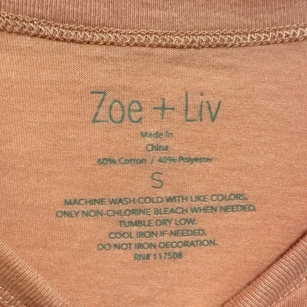 🔵 SALE 3/$25 CHOOSE KINDNESS SHORT SLEEVE LIGHT PINK GRAPHIC TEE SHIRT ZOE LIV S - Image 6