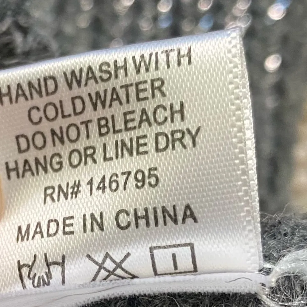 4SI3NNA Metallic Coated Grey Twist Back Sweater Gray - Image 5