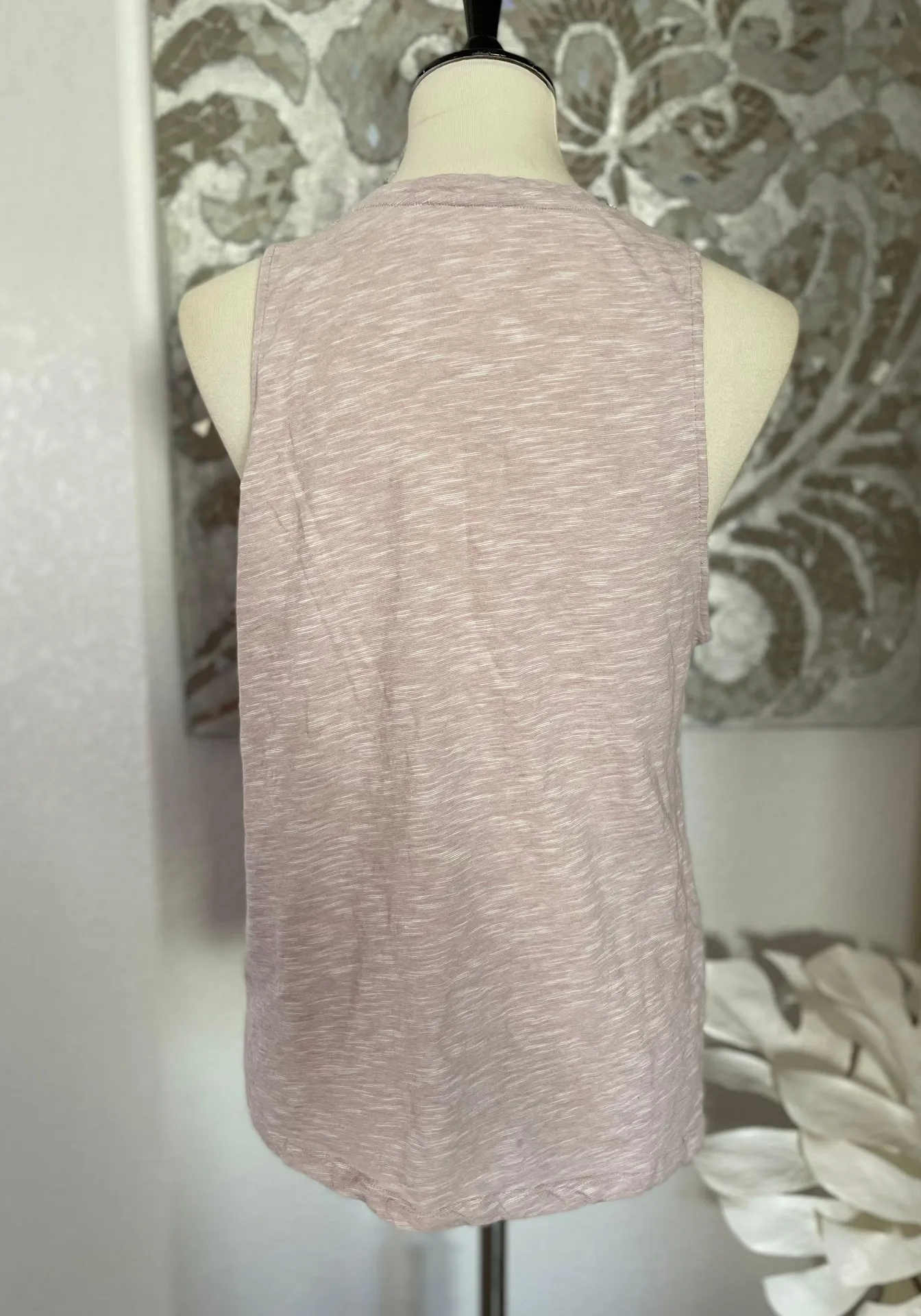 Pink V Neck Tank Top - Image 3