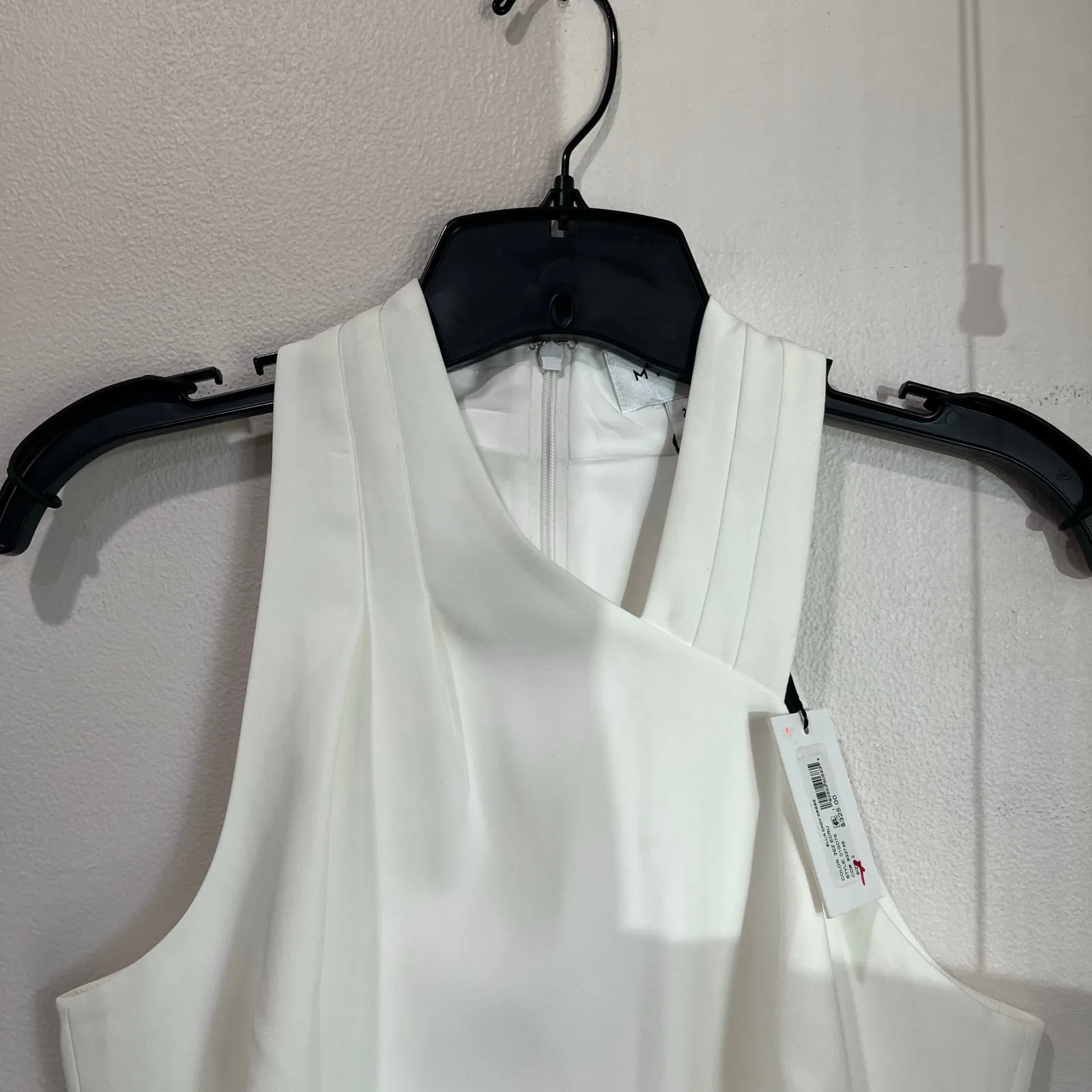 Milly Ellia Cady White Halter Asymmetrical Mini Dress NWT Bridal Cocktail Sz 2 - Image 8