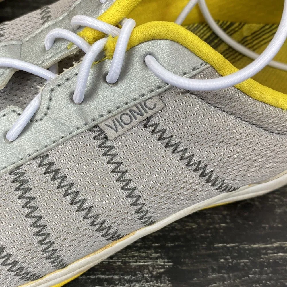 Vionic Alliance Gray & Yellow Women’s Athletic Shoe 8 - Image 6