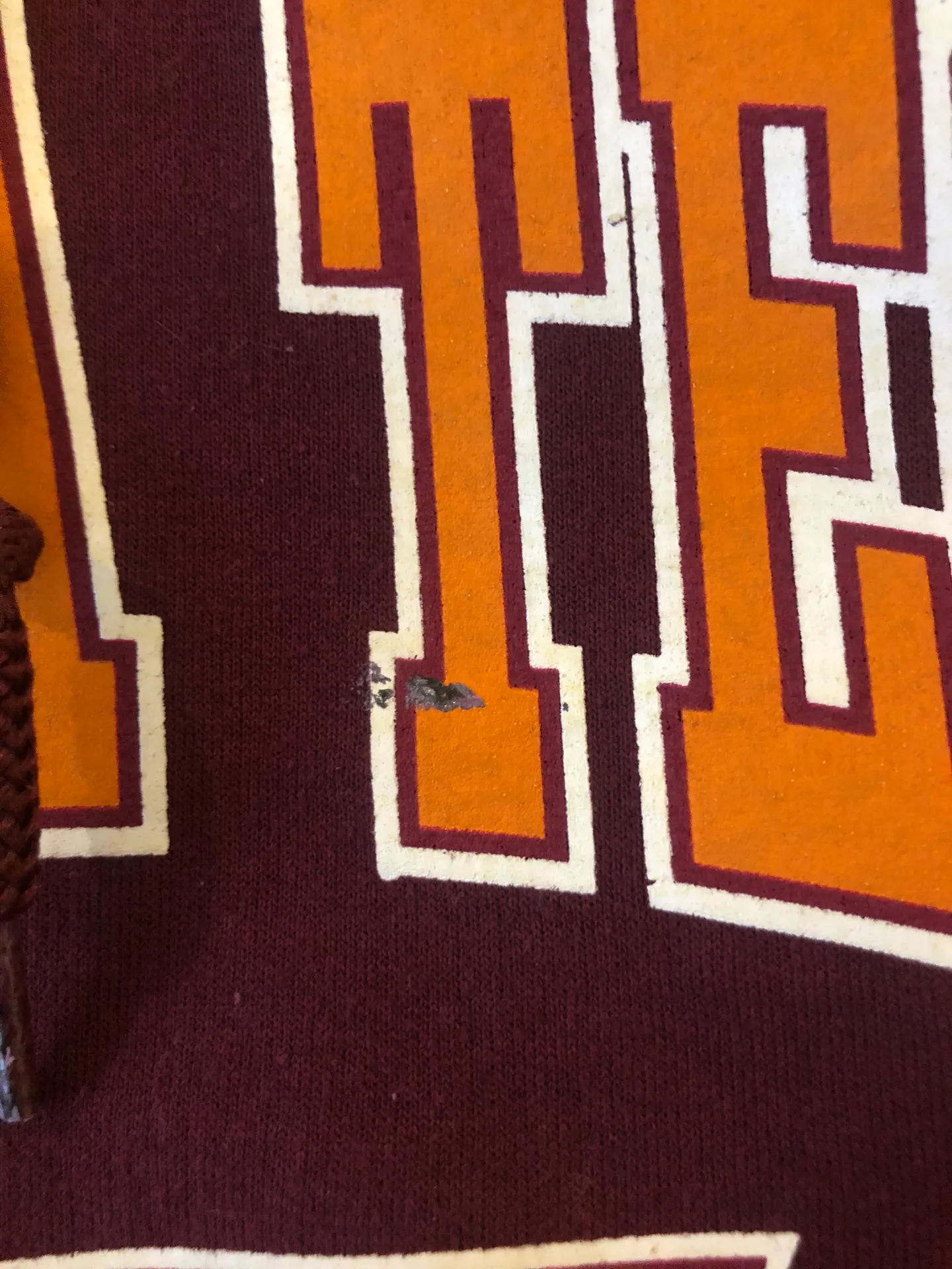 Virginia Tech Hoodie Size L - Image 3