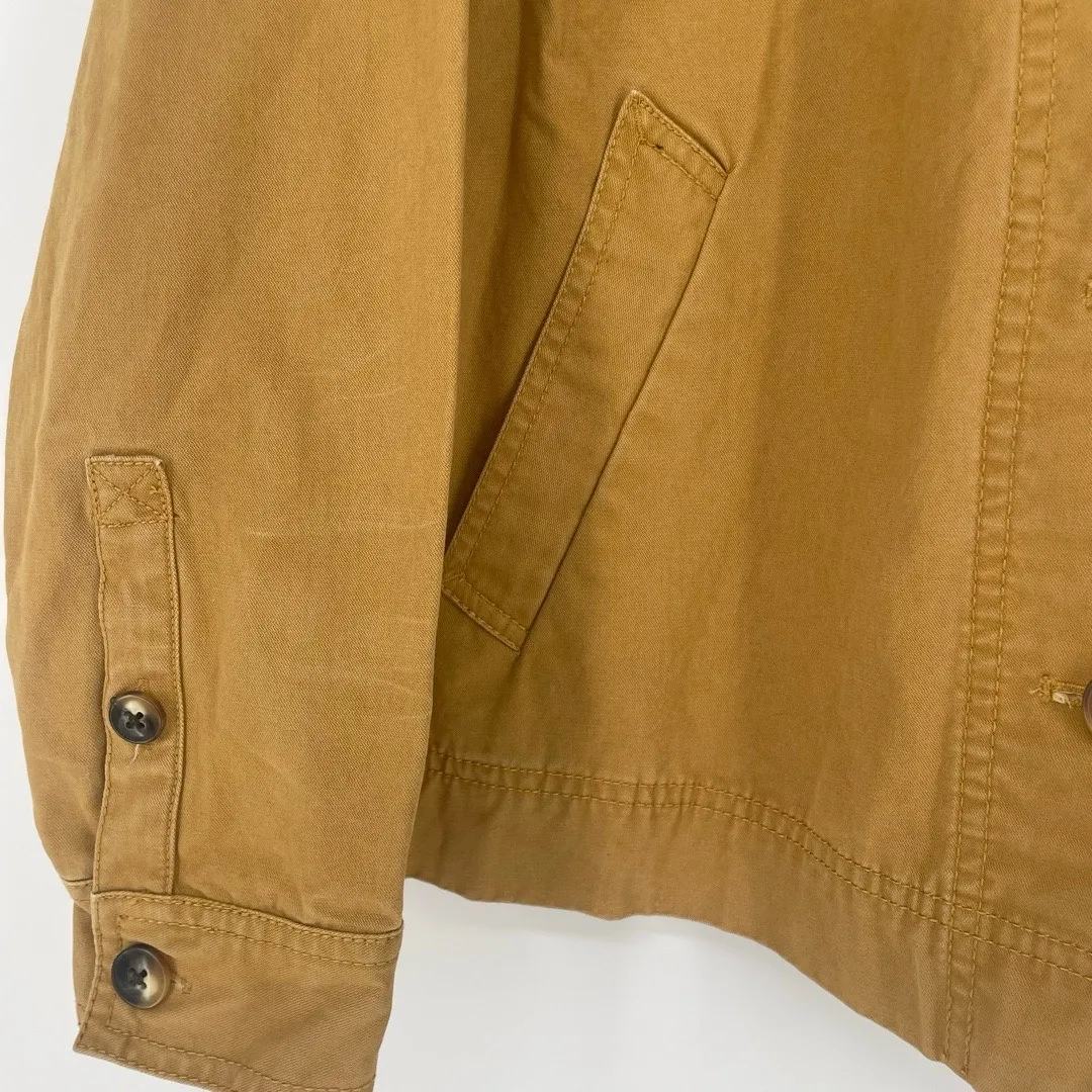 Madewell Northwood Utility Jacket Sahara Sand sz XXS Tan Cropped Chore Military - Image 5