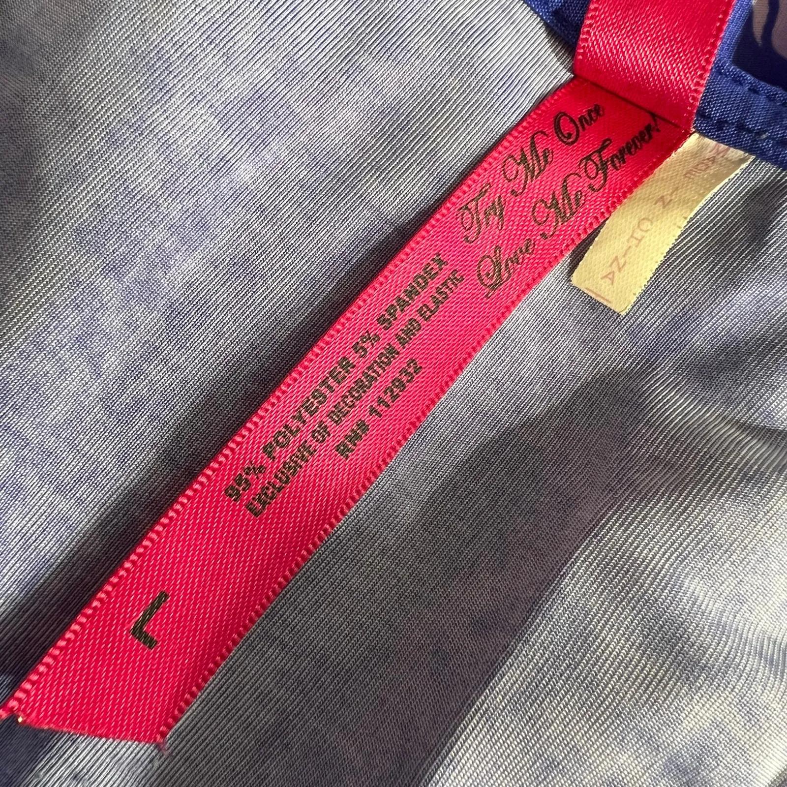 Cristina Love Womens Empire Waist Babydoll Mini Dress Smocked Floral Blue Large - Image 8