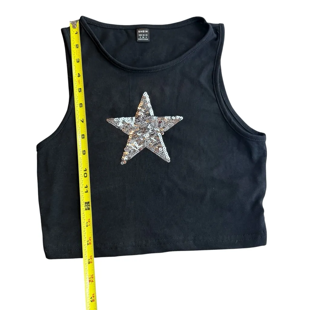 Women’s Size S Going‎ Out Top Bundle Black Sparkle Lace Baddie Club Party NWT - Image 3