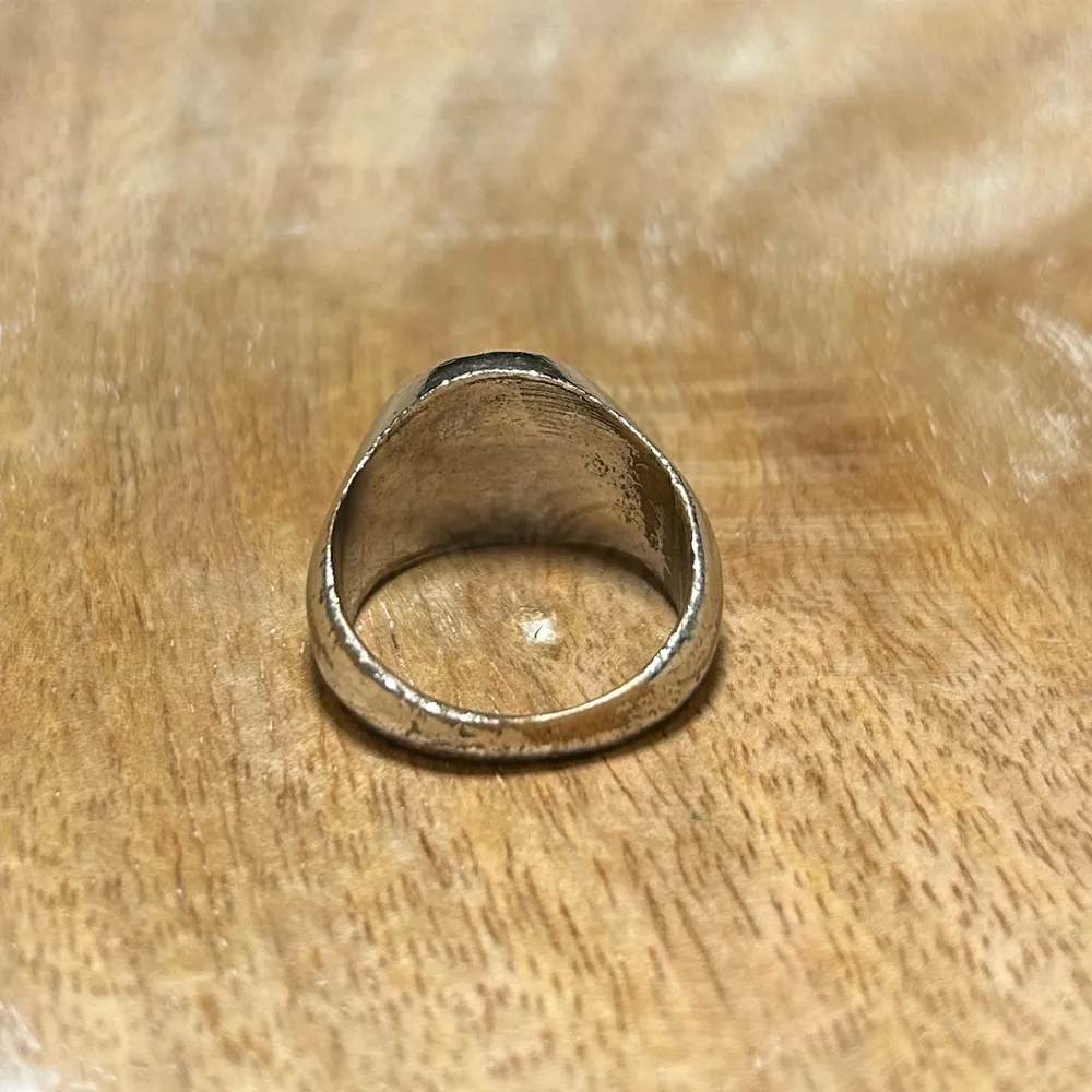 Peace Sign Silver Tone Ring - Image 9