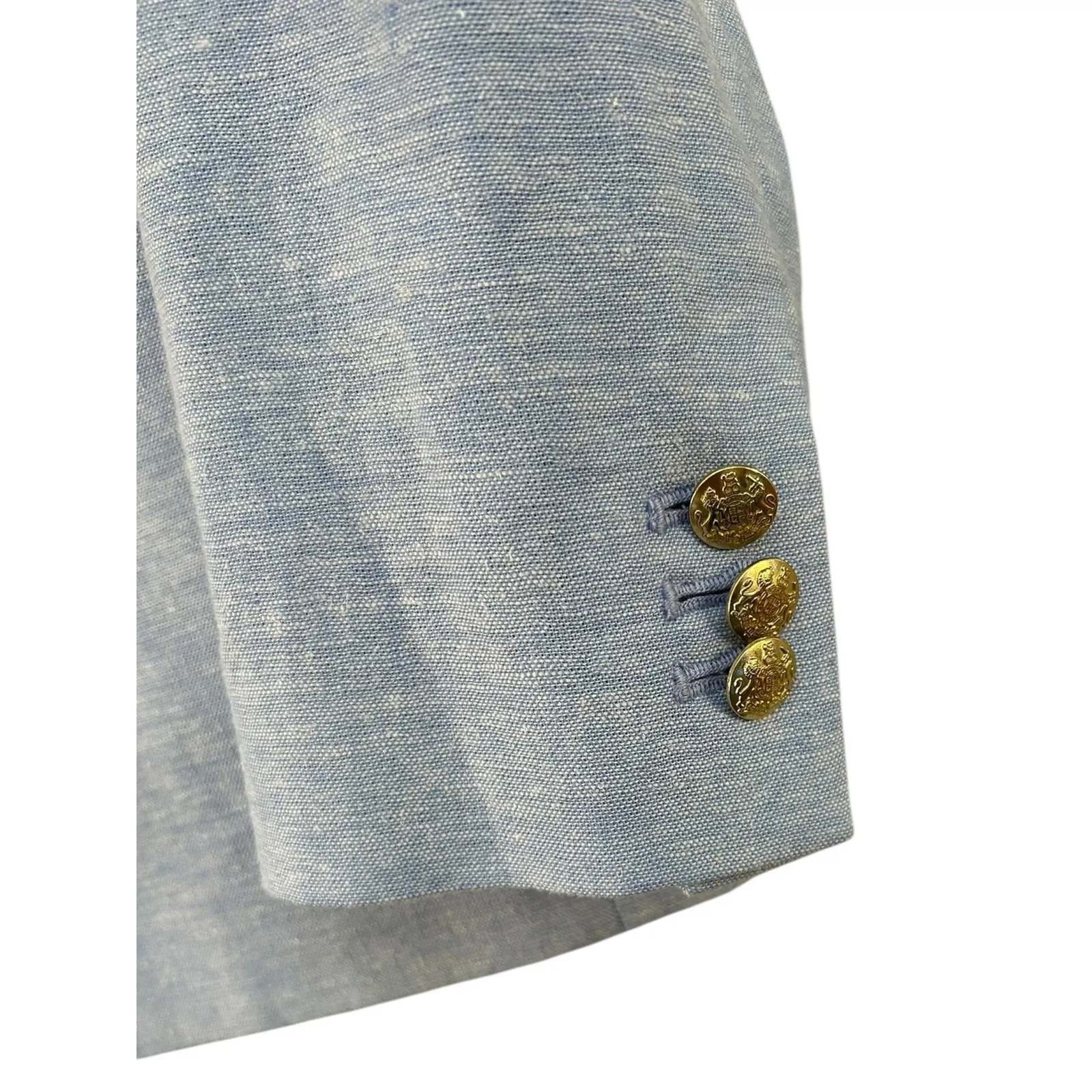 NWT J. Crew Women's Helena Light Blue Linen‎ Blend Blazer Jacket Size 4 - Image 3