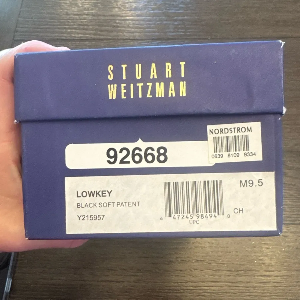 Stuart Weitzman Black 'Low Key' Peep Toe Flat (US 9.5)  no scuffs or flaws - Image 5