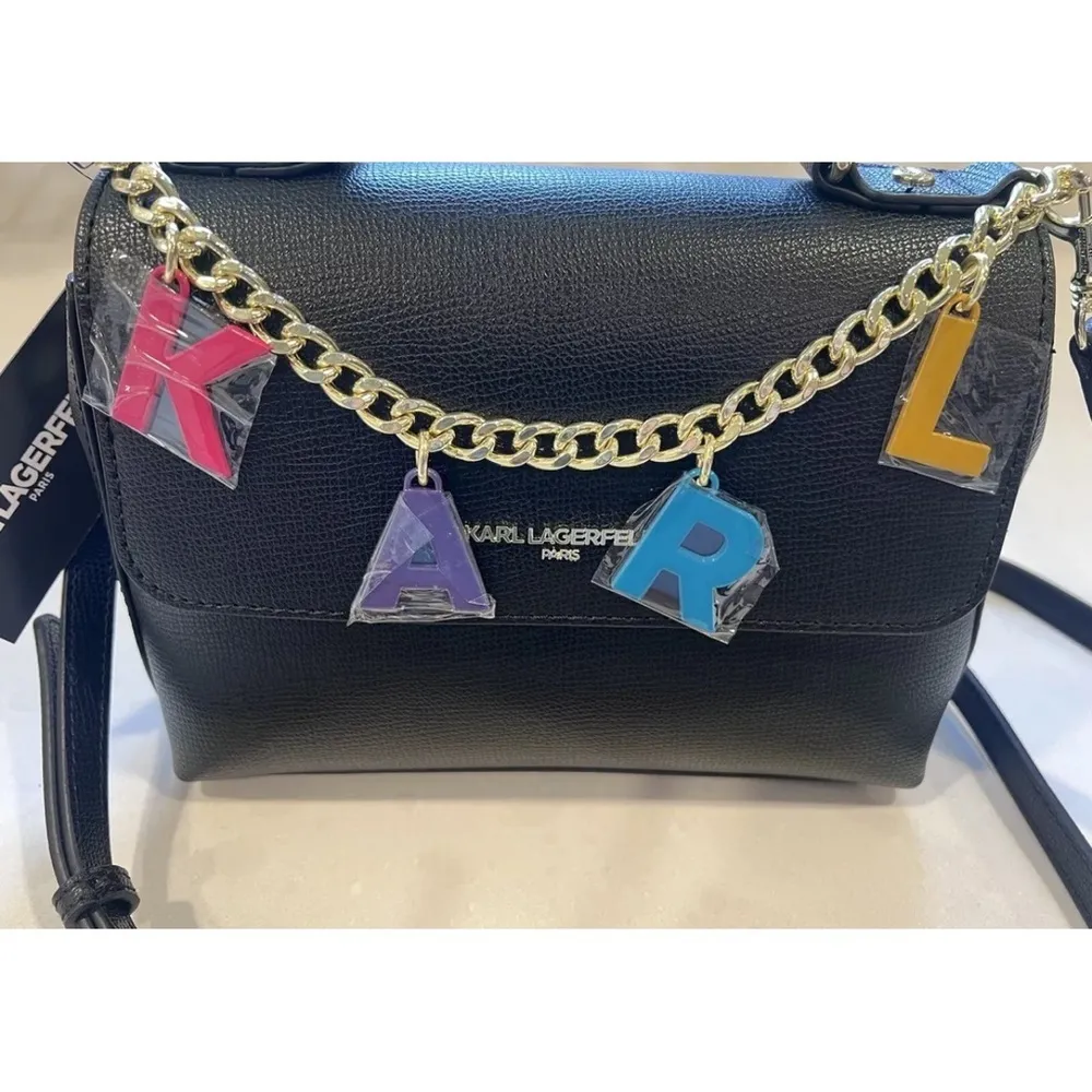 Karl Lagerfeld Reina‎ Black Crossbody Bag New With Tags MSRP $178 - Image 2