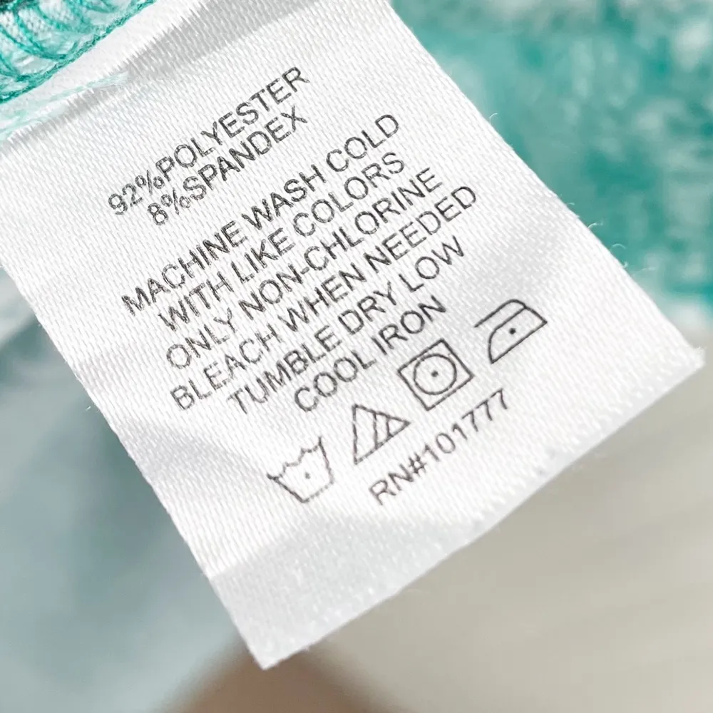 Lola Activewear Dress Green White Floral Medallion Print Women's Size Medium - Image 6