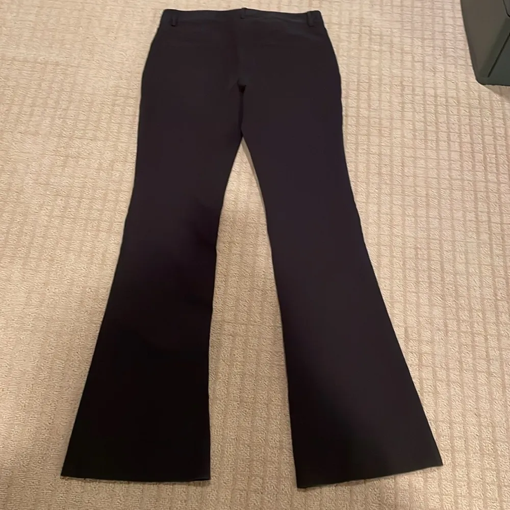 Theory Black Boot Cut Flare Chino Style Pants - Image 5