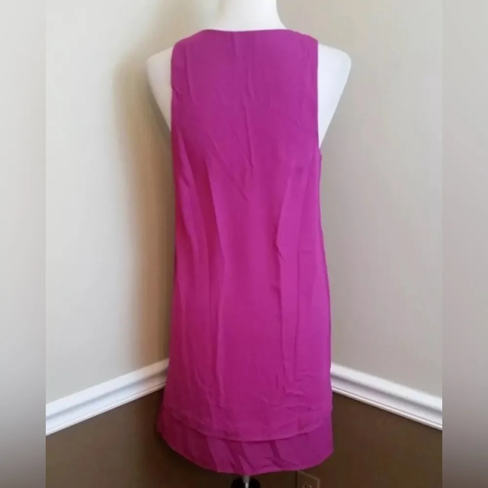 Orchid Pink Purple Magenta Tiered Shift Tunic Modcloth Dress by Everly Medium - Image 5