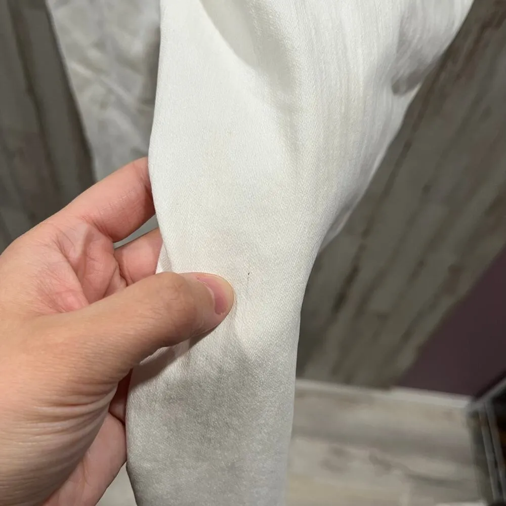 New! JCrew Factory Tall flare crop jean in signature stretch Mid Rise 29 Tall White - Image 5