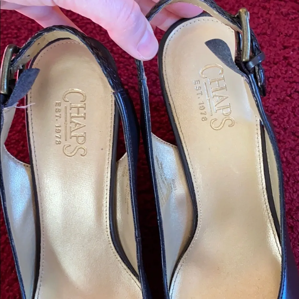 Chaps Dark Brown Wedges - Image 2