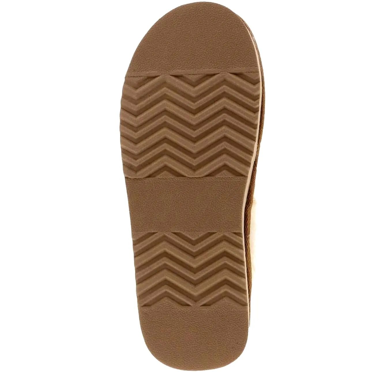 Volatile Microsuede with Faux Sherling Detail Slipper Shoe Fluff 9 Brown - Image 6