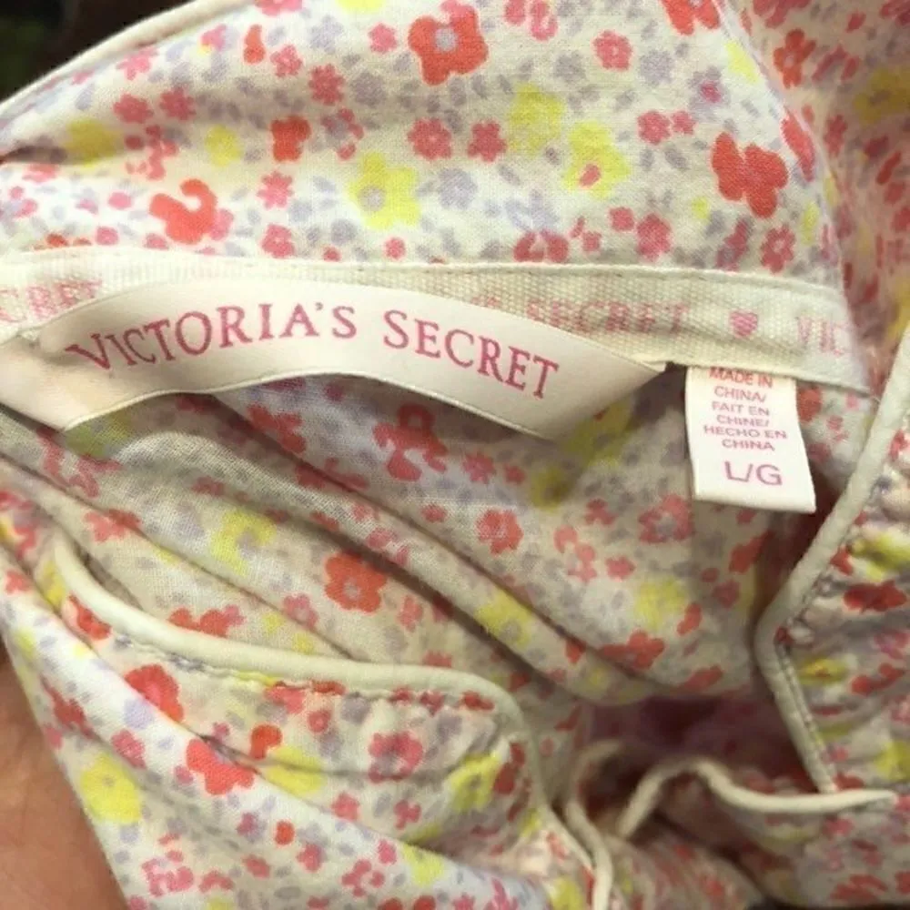 VS Victoria Secret sleepwear pajamas top long sleeve size large womens - Image 2