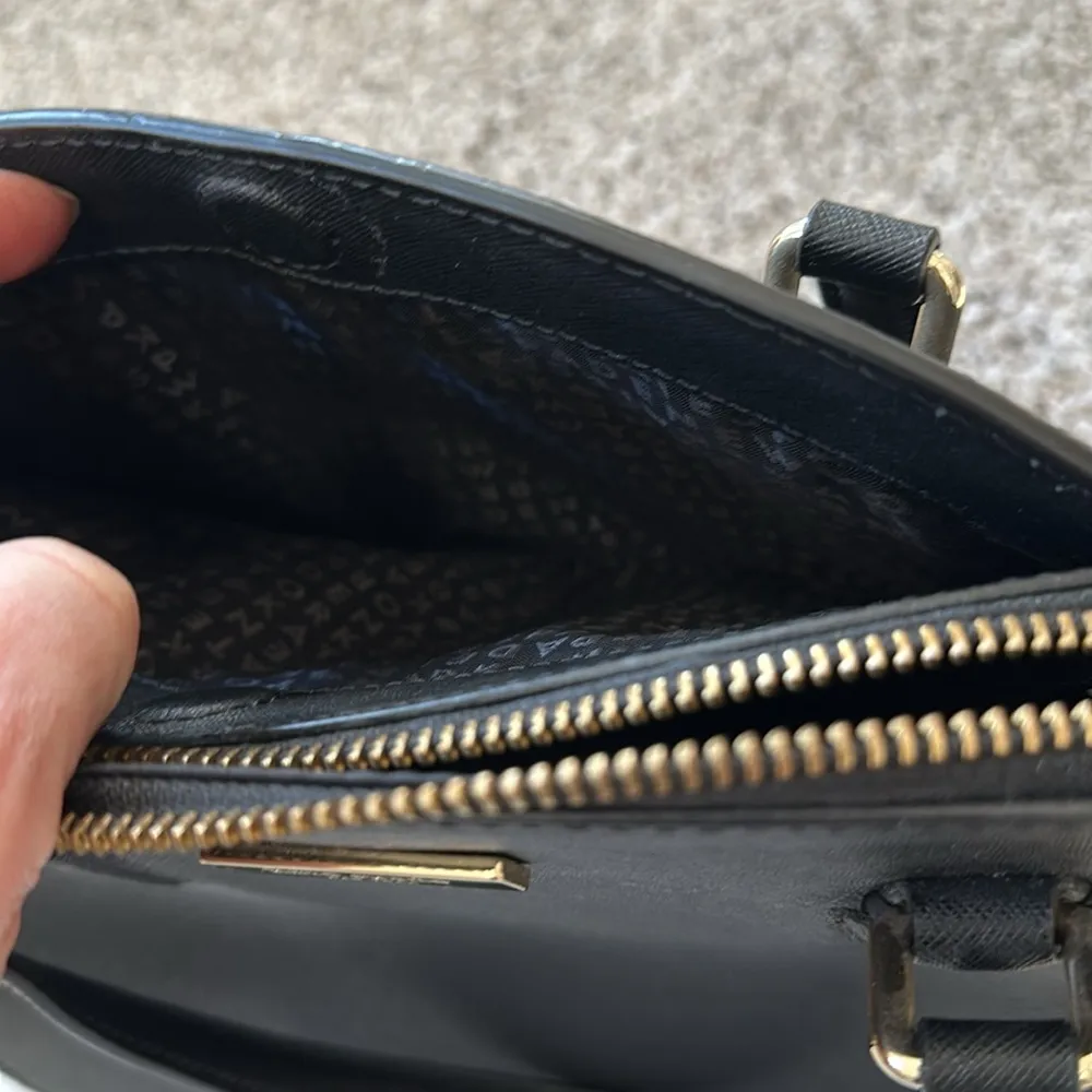 kate spade new york Laurel Way Leather Reiley Satchel, Black, Like New - Image 10