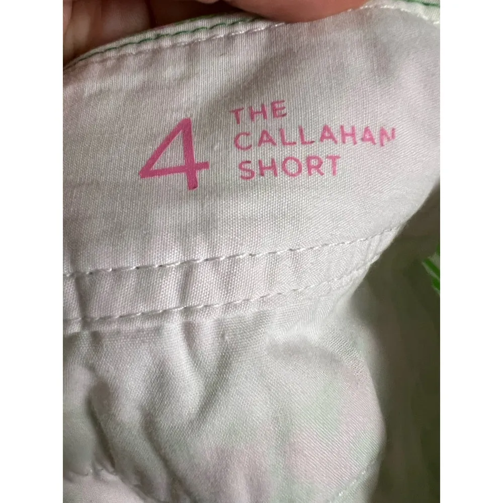 Lilly Pulitzer Callahan Green Pink Sunnyside Lion Print Shorts Size 4 - Image 7