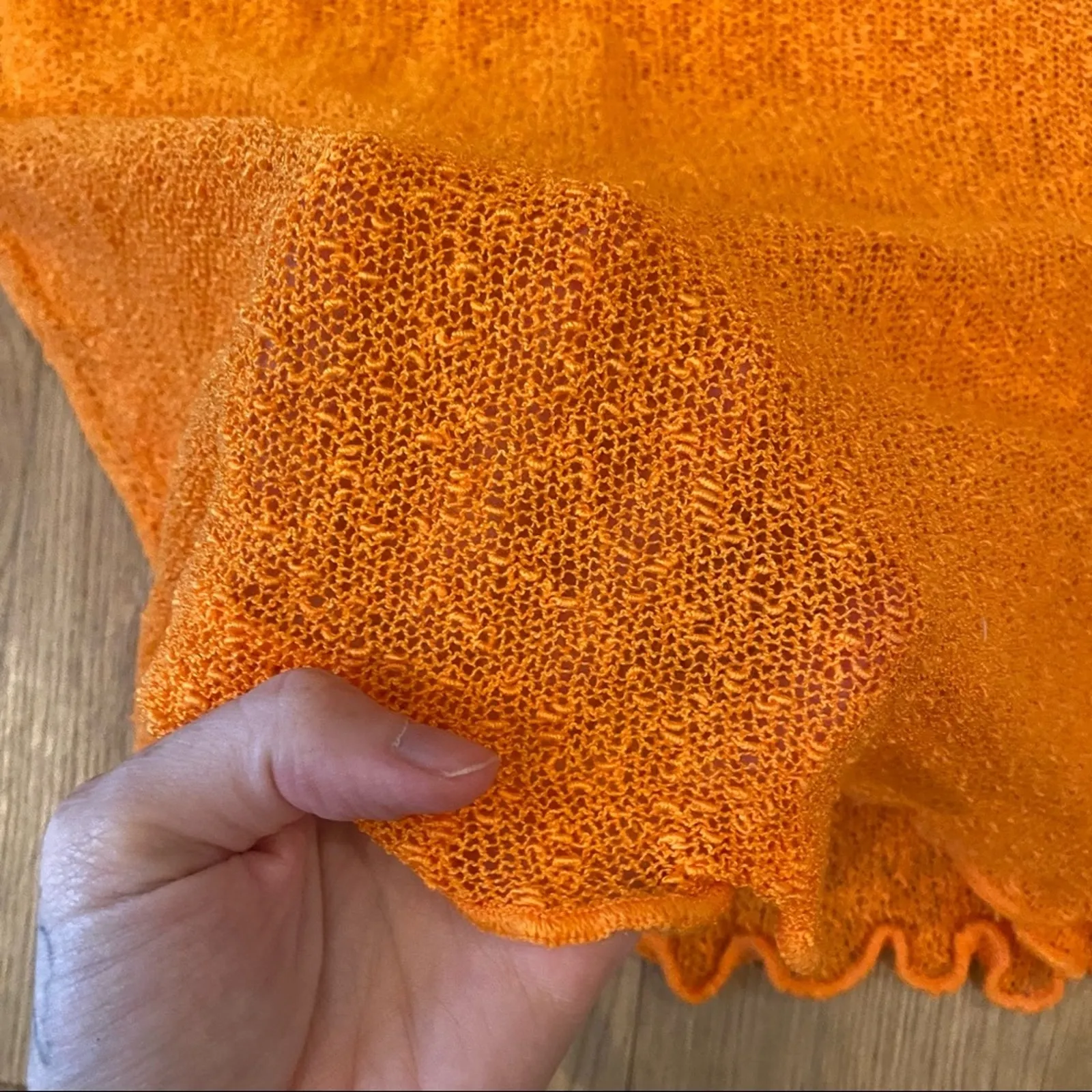 Frankie’s Bikinis - Opal Mini Skirt in Orange - Image 3