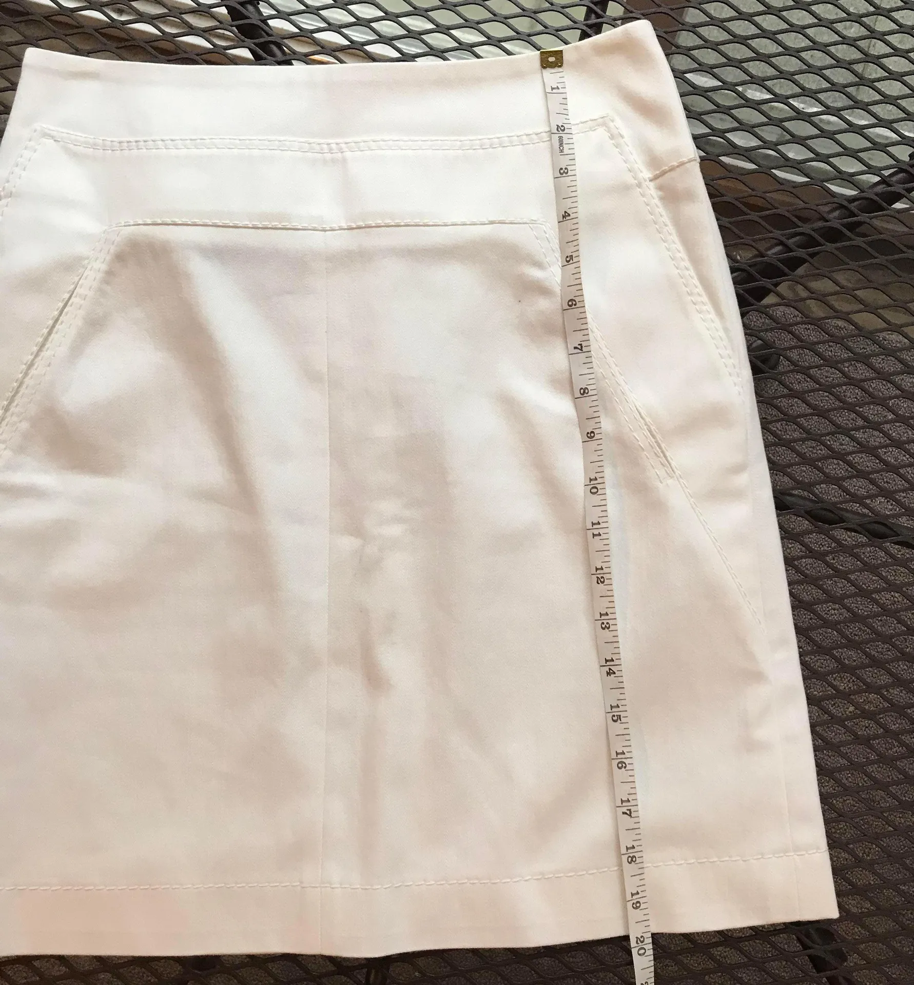 AMAZING AKRIS PUNTO WHITE STRUCTURED QUALITY PENCIL SKIRT - Image 4