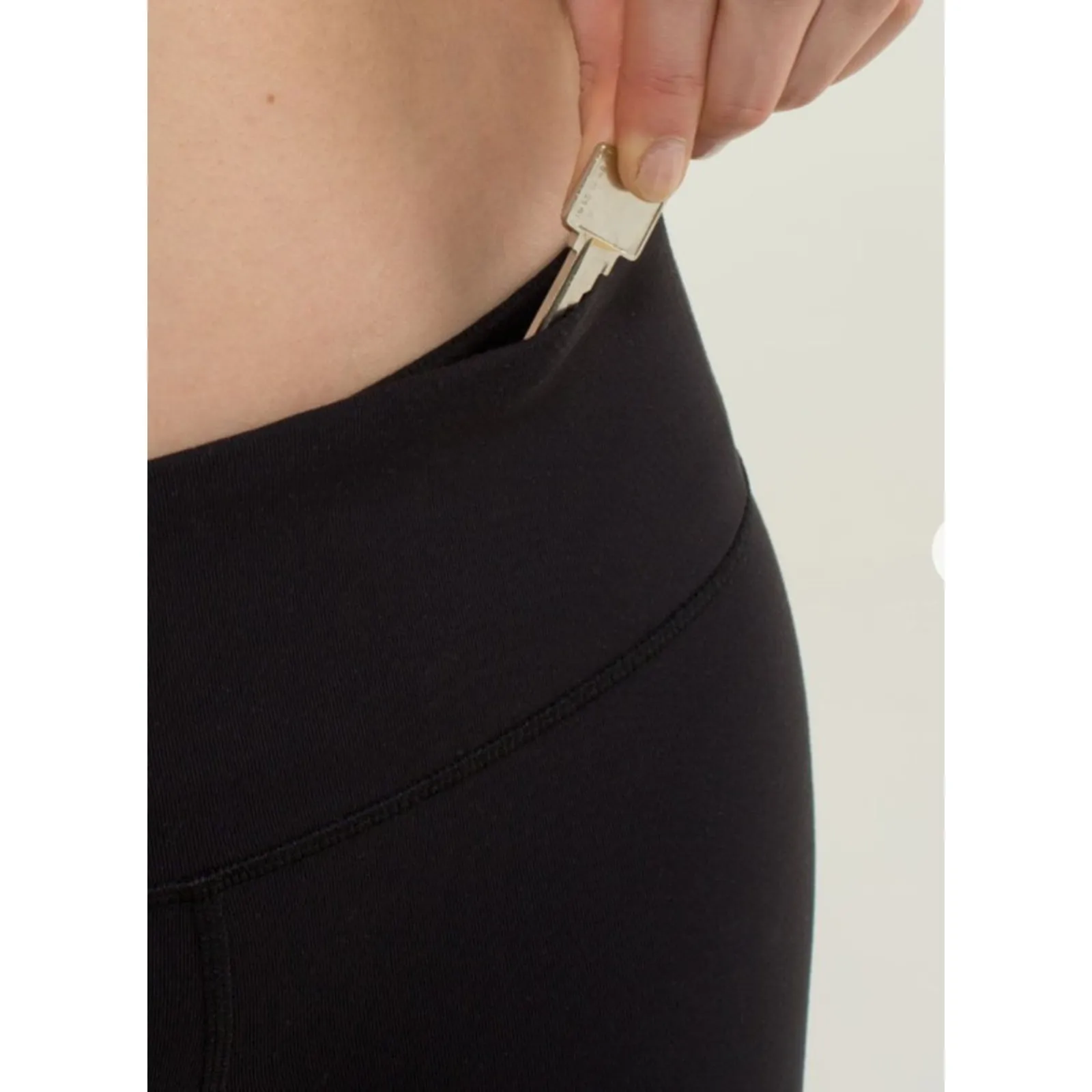 Lululemon Wunder Under Aztec Print Side Panel Full On Luon Legging Pants Black 6 - Image 5