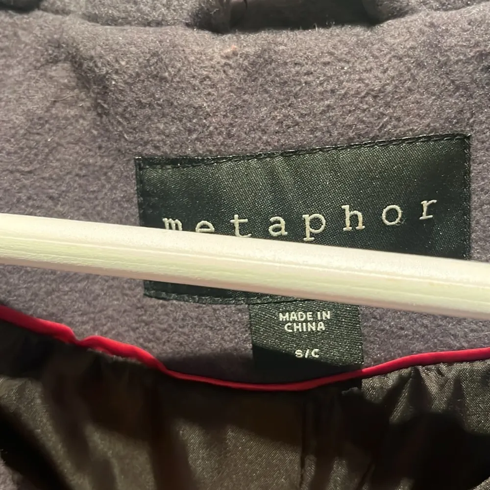 Metaphor Women’s Gray Pea Coat Size Small - Image 4