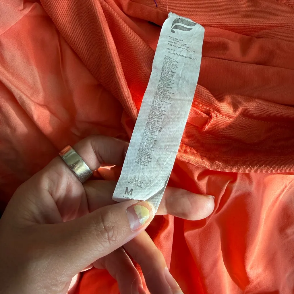 fabletics bright orange shorts - Image 3