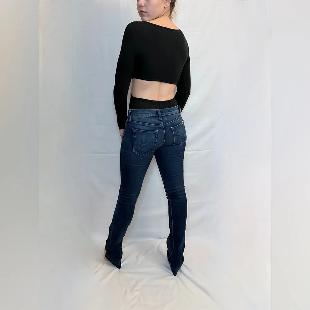 Vintage Y2K Hudson Low-Rise Bootcut Jeans - MidRinse - 24 - Image 5