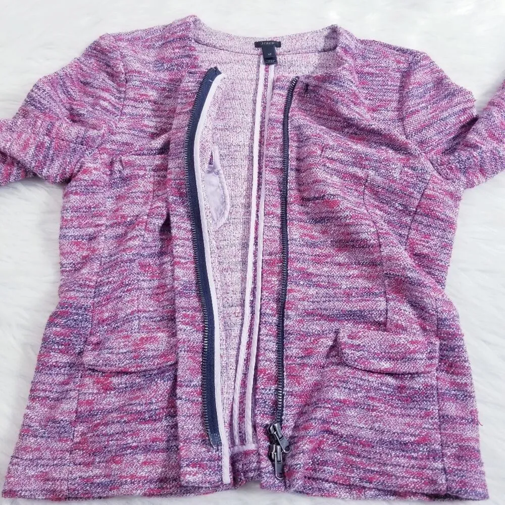 J. Crew Micro-Tweed Poppy Jacket - Image 9