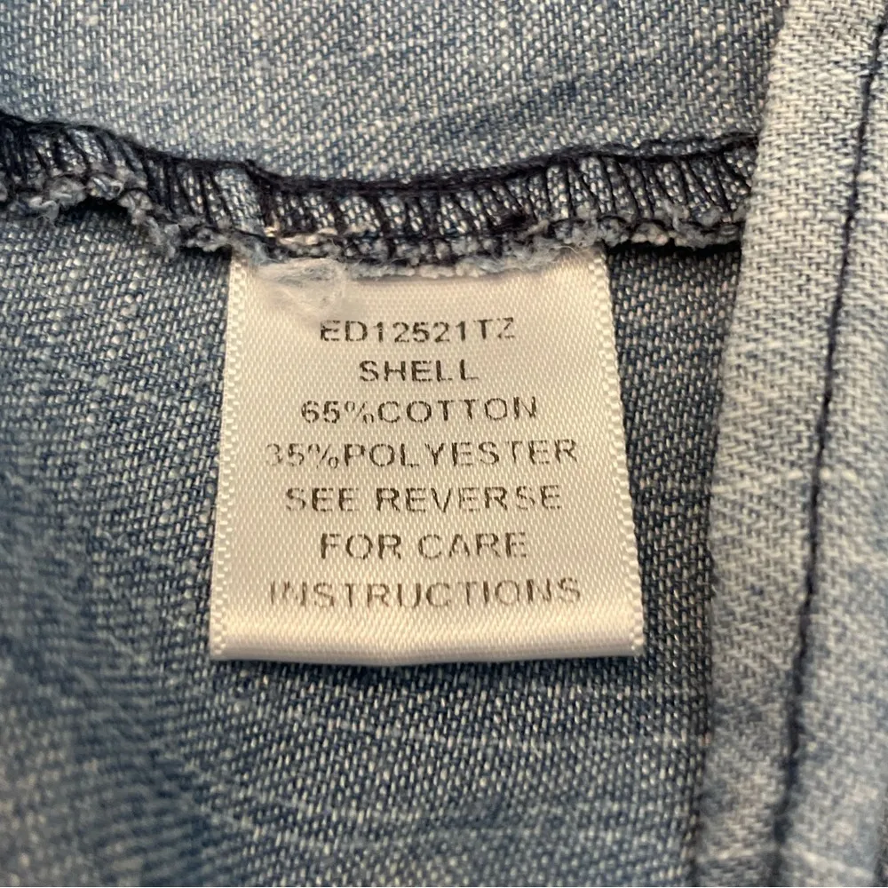 En Crème Sleeveless Denim Grunge Goth Festival Dress Blue - Image 8