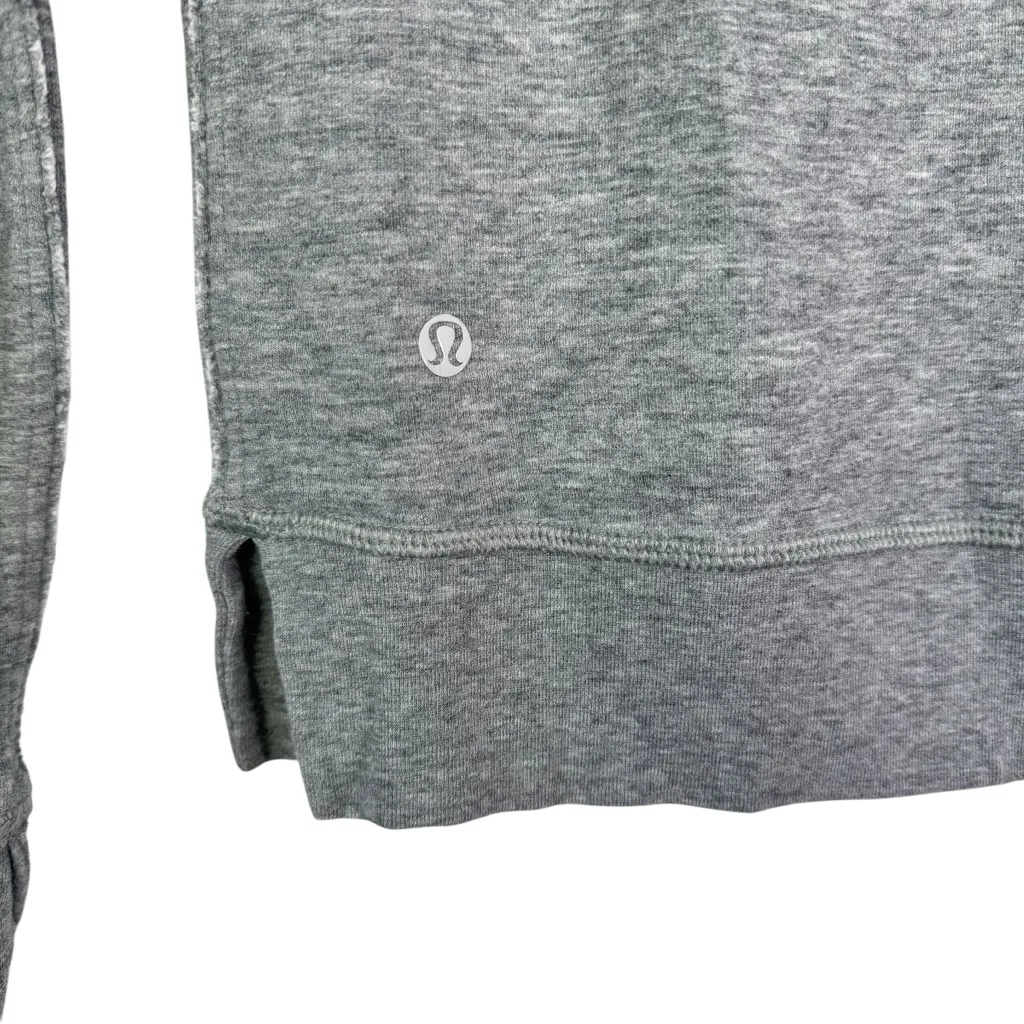 LULULEMON Open Your‎ Heart Long Sleeve II Reversible Gray Striped Heathered XS 4 - Image 6