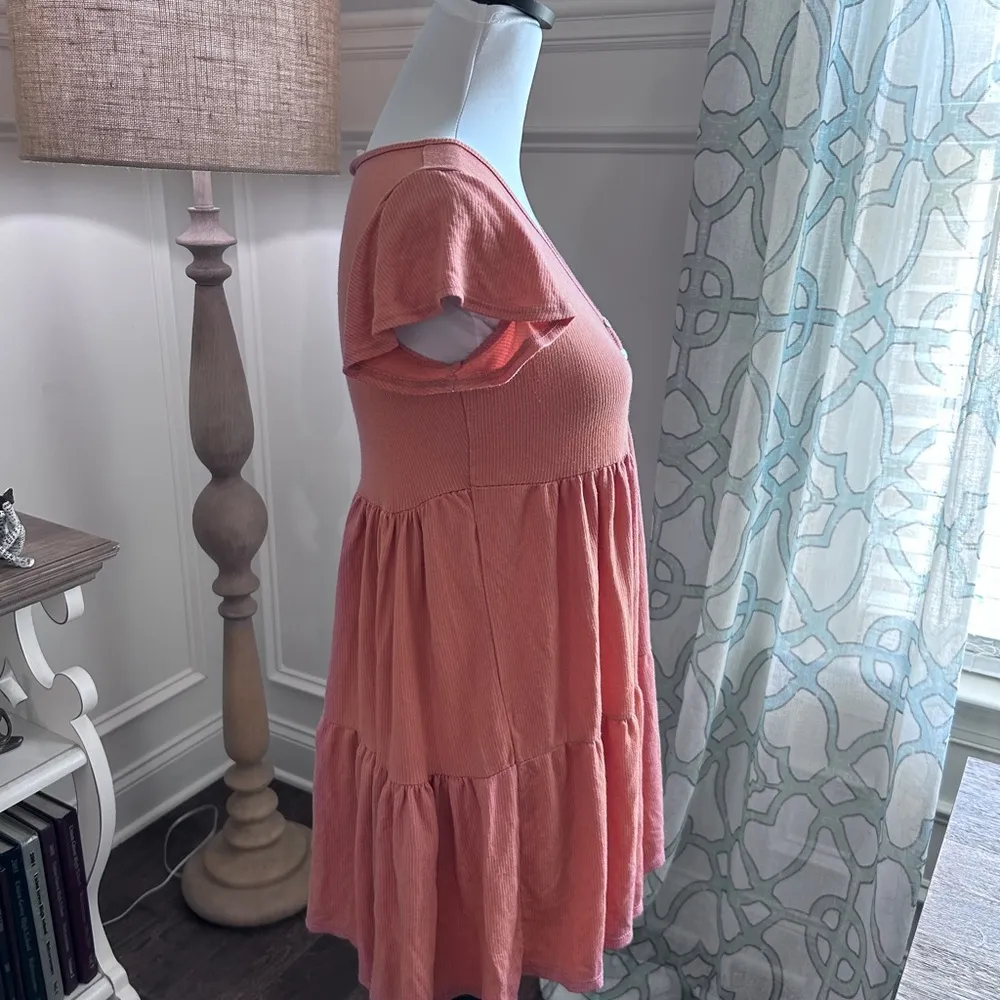 See You Monday GUC babydoll dress with button detail - Image 3