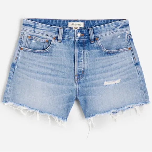 MADEWELL The Curvy Brynn Denim Jeans Shorts in Hallstead Wash Size 30 - Image 6