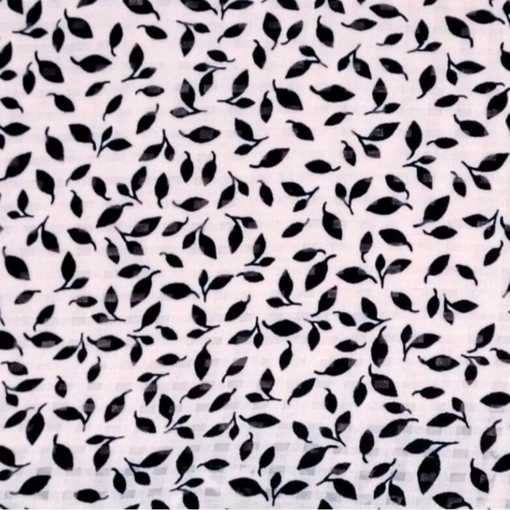 NWT Who What Wear Pink/Black Mini Leaves Puff Sleeve Smocked Dress - Image 4