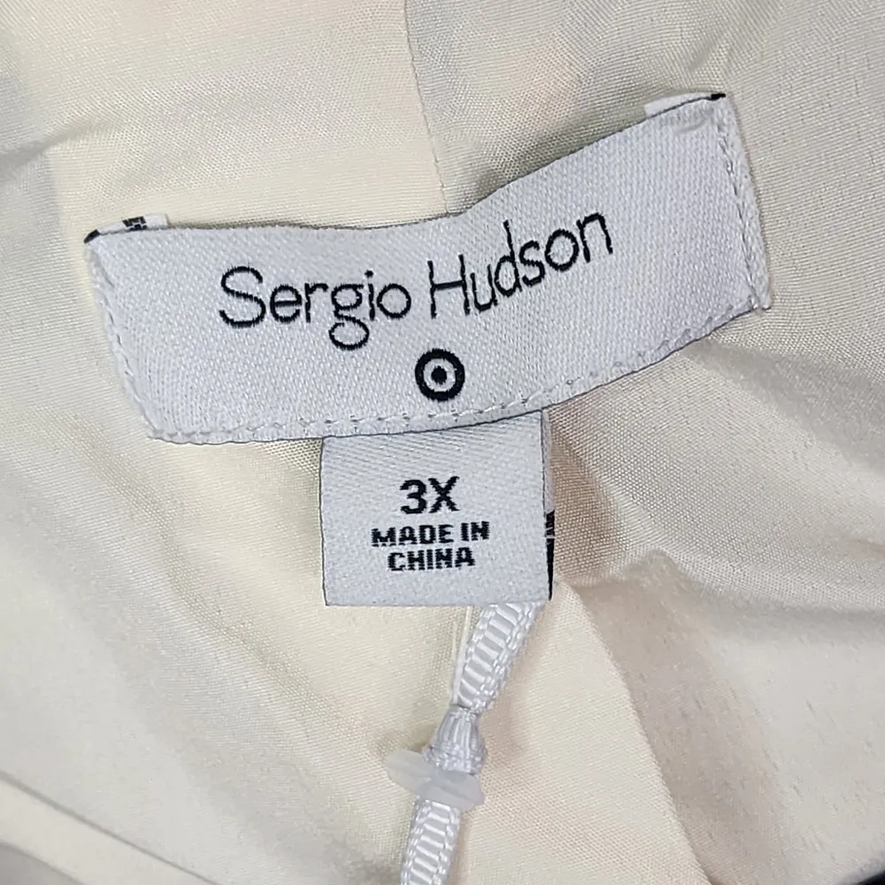 Sergio Hudson Black White Animal Print Strong Shoulder Trench Coat Jacket 3X - Image 13