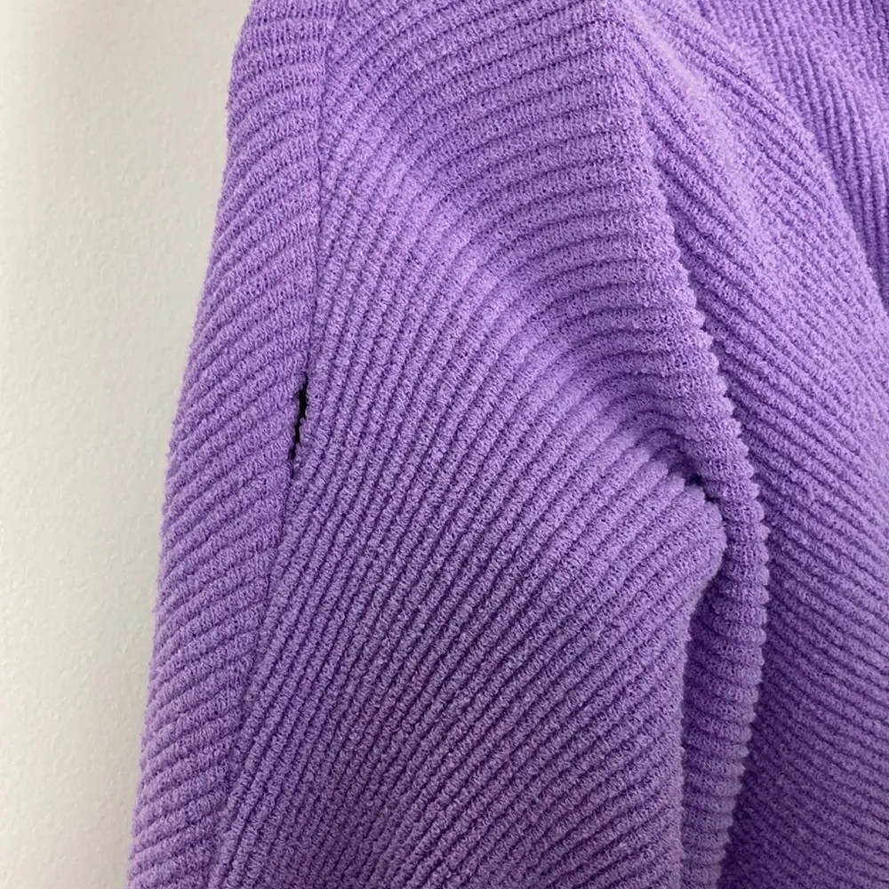 Free People Ottoman Oversized Slouchy Sweater Cowl Neck Purple Women’s Large - Image 9