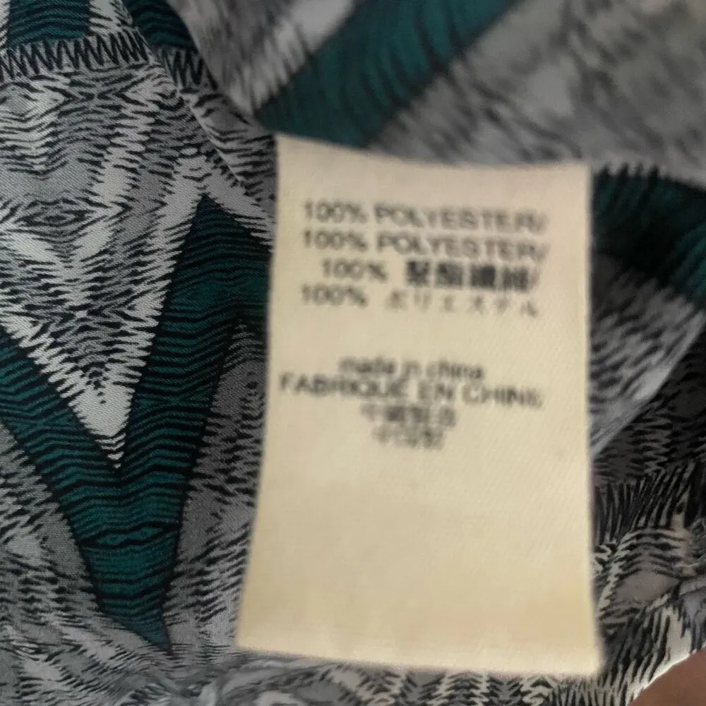 L'AGENCE Printed Sleeveless Blouse with Zip - Image 8